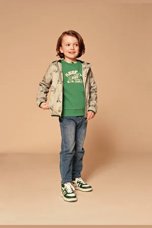Stains&Stories Tussenjas Jongens Polyester Capuchon All over print