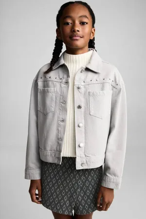 MANGO Skort Rok Grijs Meisjes Polyester All over print