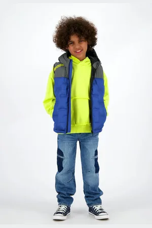 Vingino Bodywarmer blauw Jongens Polyester Capuchon Meerkleurig