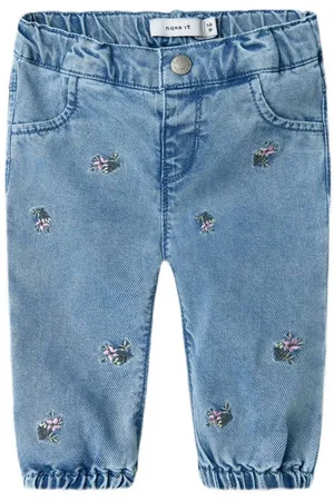 NAME IT BABY regular waist regular fit jeans Blauw Meisjes Lyocell