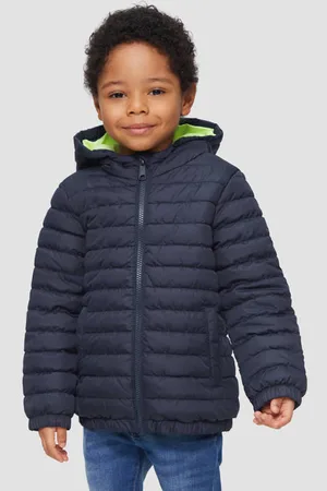 QS by s.Oliver Gewatteerde jas Jongens Polyester Capuchon Effen