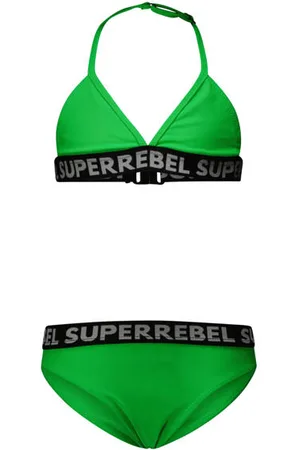 Superrebel Triangel bikini Isla Meisjes Polyester Logo
