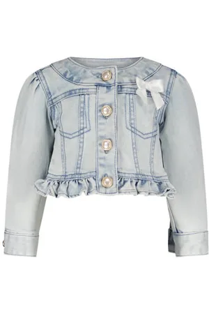 Le Chic Spijkerjas light blue denim Blauw Meisjes Stretchdenim Ronde hals