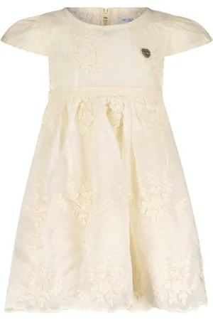 Le Chic Midi jurk Meisjes Polyester Ronde hals Bloemen
