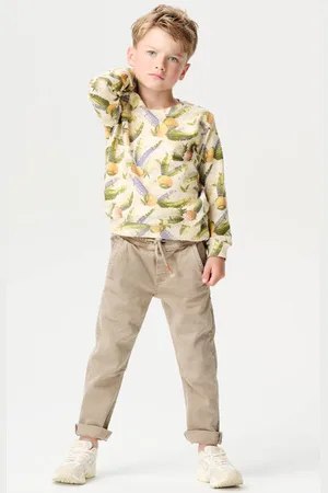 Noppies Kids slim casual broek Jongens Katoen Effen