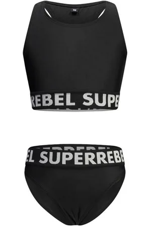 Superrebel Crop bikini Carmel Meisjes Polyester Logo