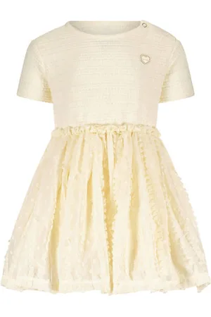 Le Chic Korte jurk crochet Meisjes Polyester Ronde hals Stip
