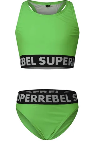 Superrebel Crop bikini Carmel Meisjes Polyester Logo