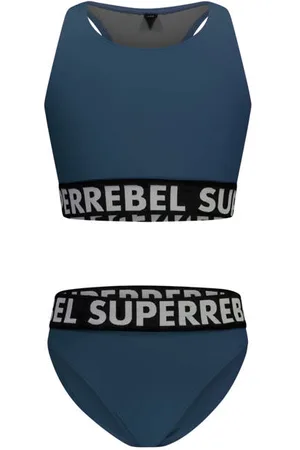 Superrebel Crop bikini Carmel Meisjes Polyester Logo