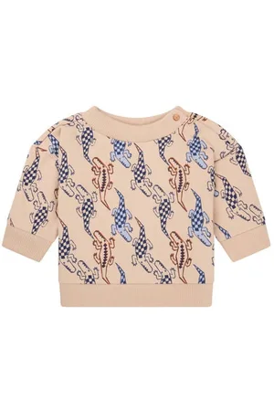 Noppies Baby sweater ecru Trui Jongens Katoen Ronde hals All over print