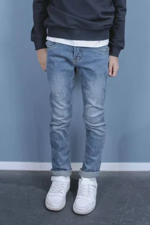 TYGO & vito Skinny jeans Binq Blauw Jongens Stretchdenim Effen