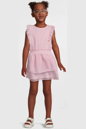 Koko Korte jurk Meisjes Polyester Ronde hals Effen