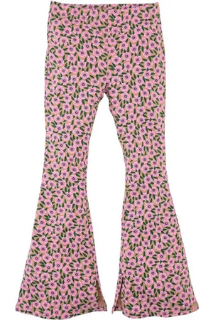Z8 Kids flared broek Alegra met bloemenprint Meisjes Stretchkatoen