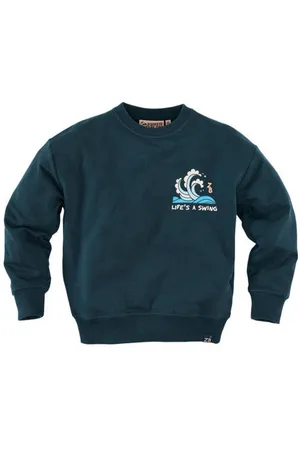 Z8 Kids sweater Agostino met backprint Trui Jongens Stretchkatoen Ronde hals