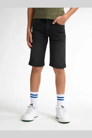 Petrol Industries Denim short black denim Korte broek Zwart Jongens Katoen