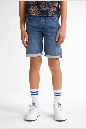 Petrol Industries Denim short medium blue denim Korte broek Blauw Jongens Katoen