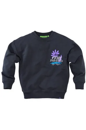 Z8 Kids sweater Tomasso met backprint Trui Jongens Katoen Ronde hals