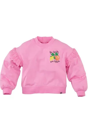 Z8 Kids sweater Milena met ruches Trui Meisjes Stretchkatoen Ronde hals