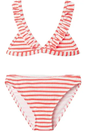 NAME IT KIDS triangel bikini Meisjes Polyester Effen