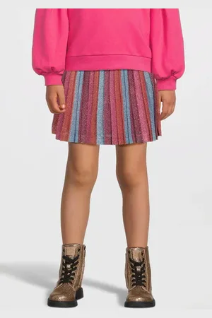 Quapi Korte rok multi Meisjes Polyester Streep