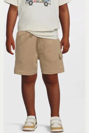 Quapi Regular sweatshort beige Korte broek Jongens Katoen Effen