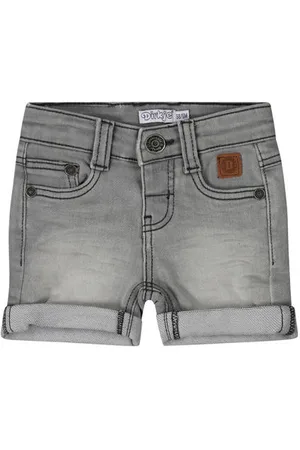 Dirkje Denim short grey denim Korte broek Grijs Effen