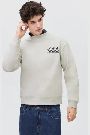 MANGO Sweater ecru Backprint