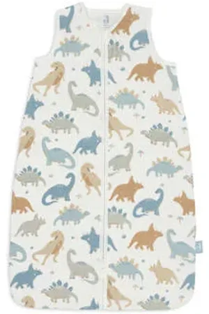 Jollein Hydrofiele slaapzak Roarsome Babyslaapzak Ecru All over print 70 cm
