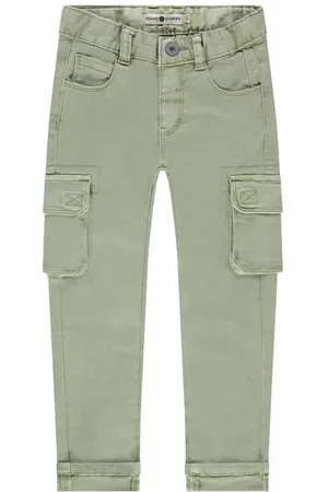 Stains&Stories Regular cargo broek Jongens Katoen Effen