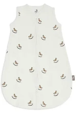 Jollein Slaapzak Newborn Jersey Rib Nostalgic Ride Babyslaapzak Ecru All over print 60 cm
