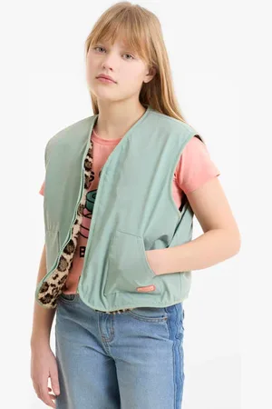 Me & My Monkey Reversible gilet Meisjes Polyester Ronde hals