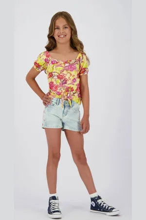 Vingino Regular denim short light blue denim Korte broek Blauw Effen