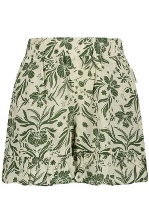 Vingino Regular casual short beige Korte broek Meisjes Viscose Bloemen