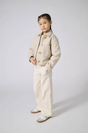 ONLY KIDS GIRL zomerjas Meisjes Polyester Klassieke kraag Effen