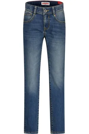 Vingino Skinny jeans medium blue denim Blauw Effen
