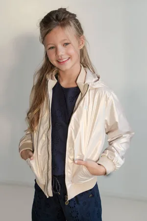 Like Flo Zomerjas goud Meisjes Polyester Capuchon Effen
