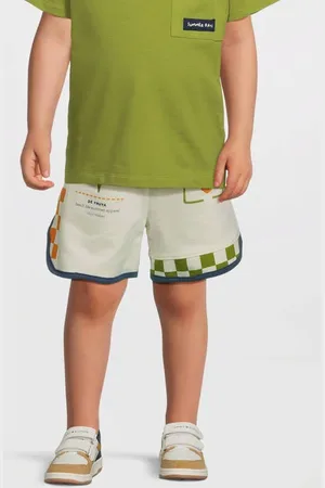Your Wishes Regular sweatshort ecru Korte broek Jongens Katoen All over print