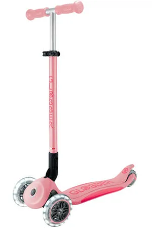 Globber Step Primo Foldable Plus Lights Pastel Pink Roze