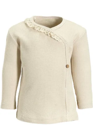 Bess Longsleeve Meisjes Sweat Ronde hals Effen