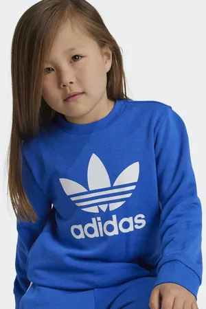 adidas Originals Adicolor joggingpak Trefoil blauw Jongens/Meisjes Katoen Ronde hals