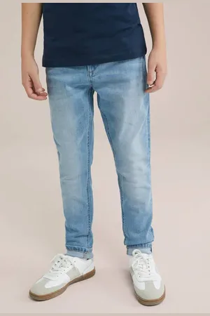 WE Fashion Blue Ridge waist skinny jeans Blauw Jongens Stretchdenim