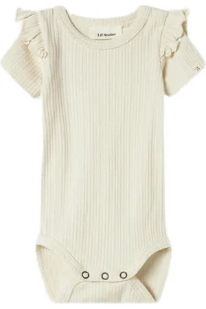 Lil Atelier BABY romper NBFFLEURA Meisjes Katoen Ronde hals Effen