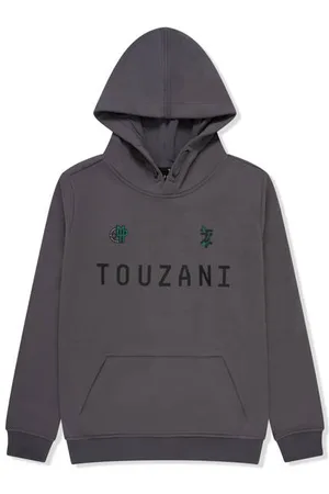 Touzani Hoodie grijs Sweater Jongens Katoen Capuchon Backprint