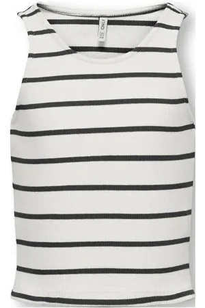 ONLY KIDS GIRL mouwloze top Meisjes Stretchkatoen Ronde hals