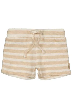 Quapi Newborn regular casual short beige Korte broek Jongens Katoen Streep