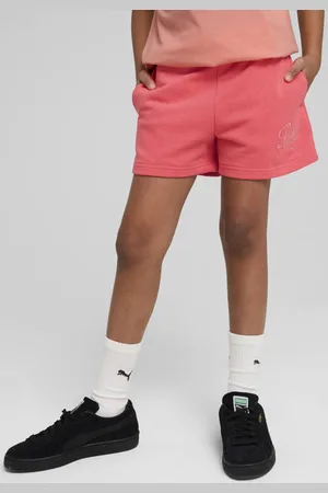 PUMA Sweatshort Korte broek Meisjes Katoen Logo
