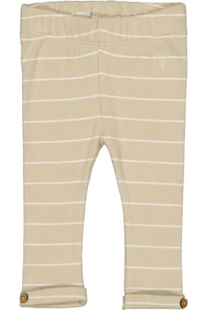 LEVV Newborn regular babybroek wit Jongens Stretchkatoen Streep