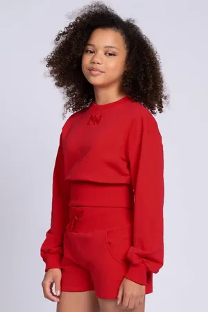 Nik & Nik Sweatshort Korte broek Meisjes Katoen Effen