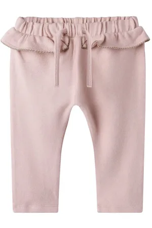 Lil Atelier BABY babybroek Meisjes Stretchkatoen Effen