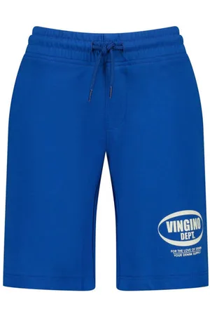 Vingino Relaxed sweatshort blauw Korte broek Logo